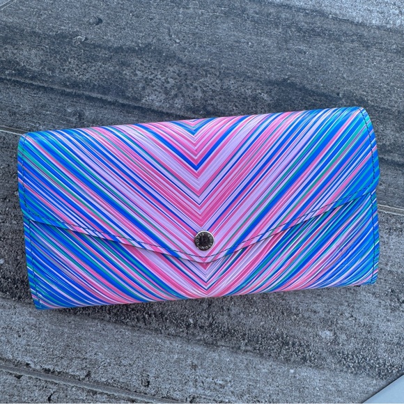 SOLD Louis Vuitton Multicolor Tropical Epi Sarah Wallet - Picture 2 of 16